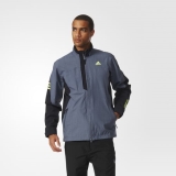 R88i8815 - Adidas GoreTex TwoLayer Jacket With Stretch Grey - Men - Clothing